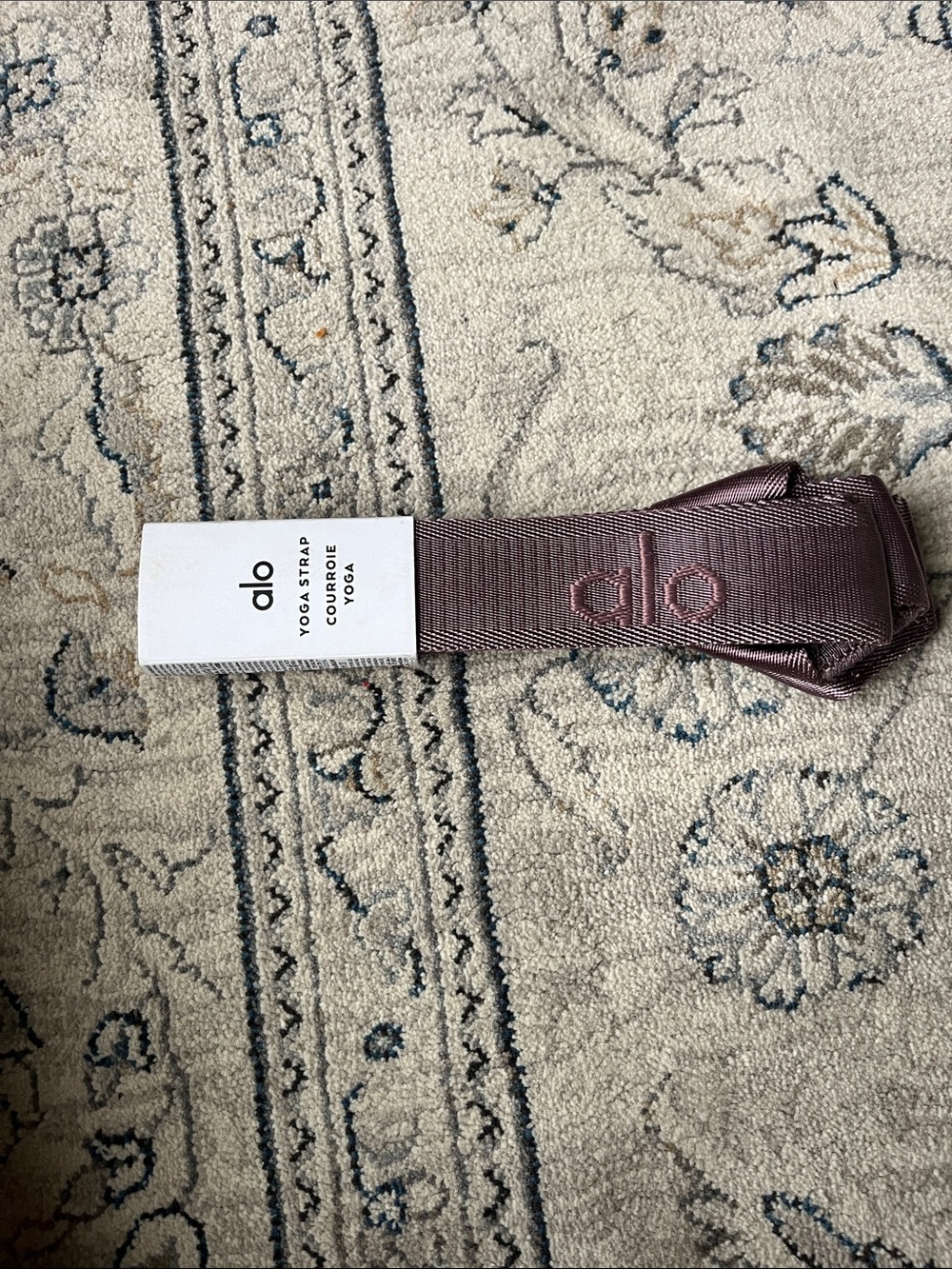 ALO Yoga Smoky Quartz color Yoga Mat Strap - Picture 3 of 4